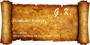 Gombás Kevin névjegykártya